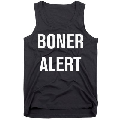 Boner Alert Funny Jokes Sarcastic Family Tank Top