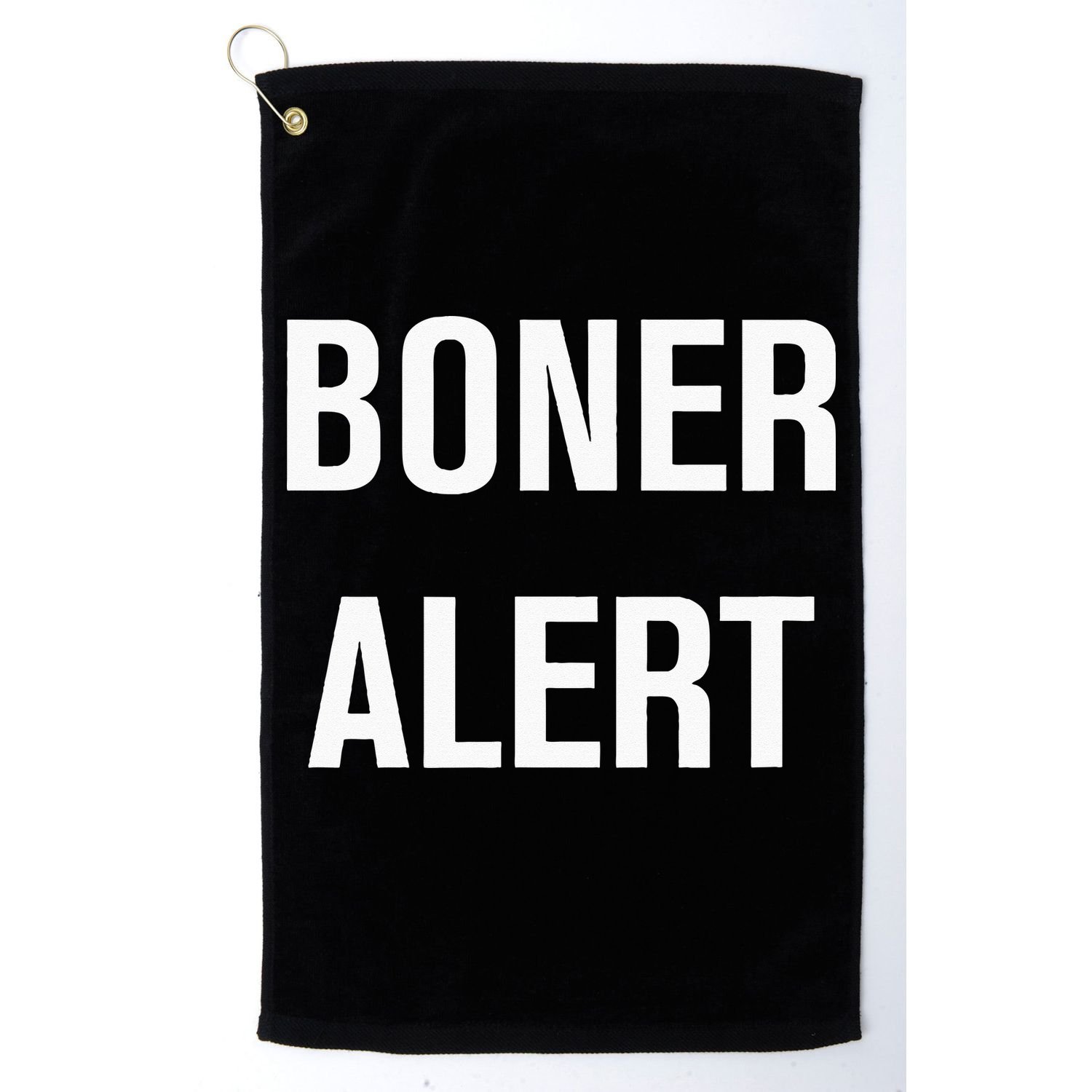 Boner Alert Funny Jokes Sarcastic Family Golf Towel