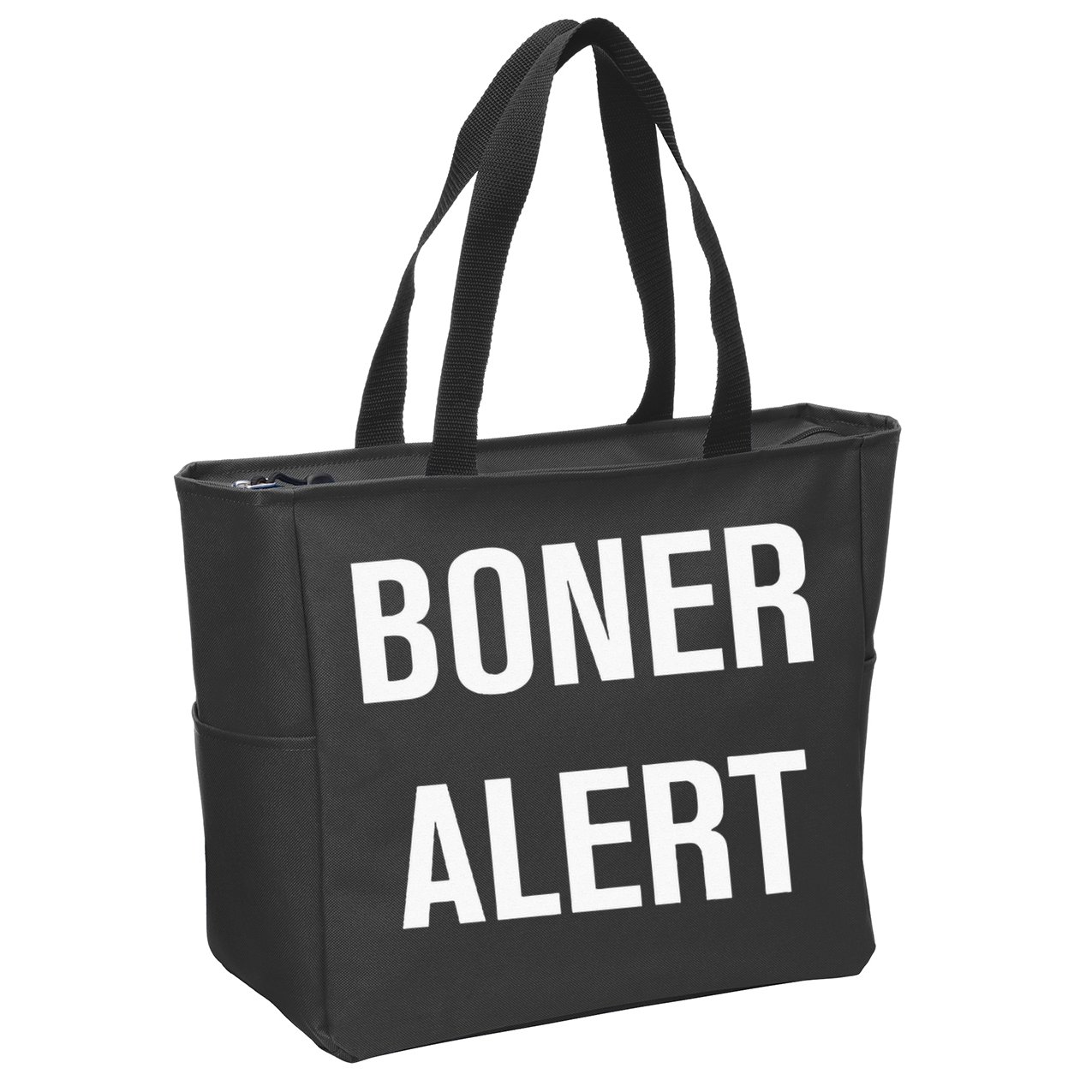 Boner Alert Funny Jokes Sarcastic Family Zip Tote Bag