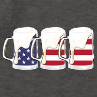 Beer American Flag Shirt 4th Of July Men Women Merica USA Vector Backpack