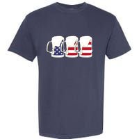 Beer American Flag Shirt 4th Of July Men Women Merica USA Garment-Dyed Heavyweight T-Shirt