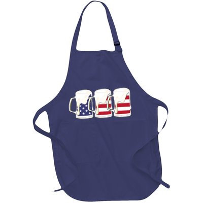 Beer American Flag Shirt 4th Of July Men Women Merica USA Apron