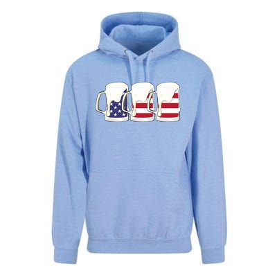 Beer American Flag Shirt 4th Of July Men Women Merica USA Unisex Surf Hoodie