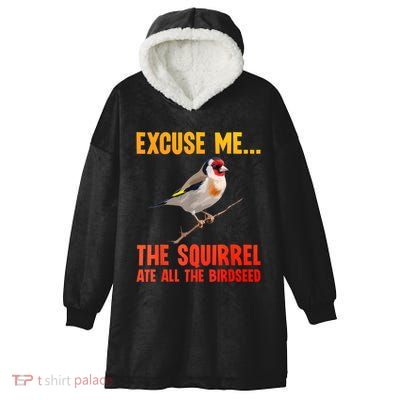 Bird Art For Women Bird Watching Birding Birdwatcher Hooded Wearable Blanket
