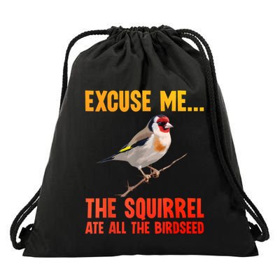 Bird Art For Women Bird Watching Birding Birdwatcher Drawstring Bag