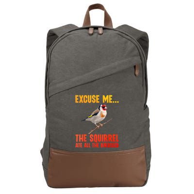 Bird Art For Women Bird Watching Birding Birdwatcher Cotton Canvas Backpack