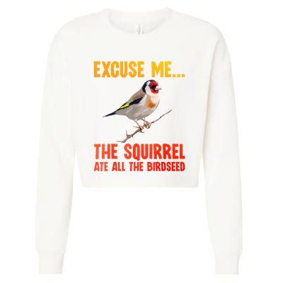 Bird Art For Women Bird Watching Birding Birdwatcher Cropped Pullover Crew