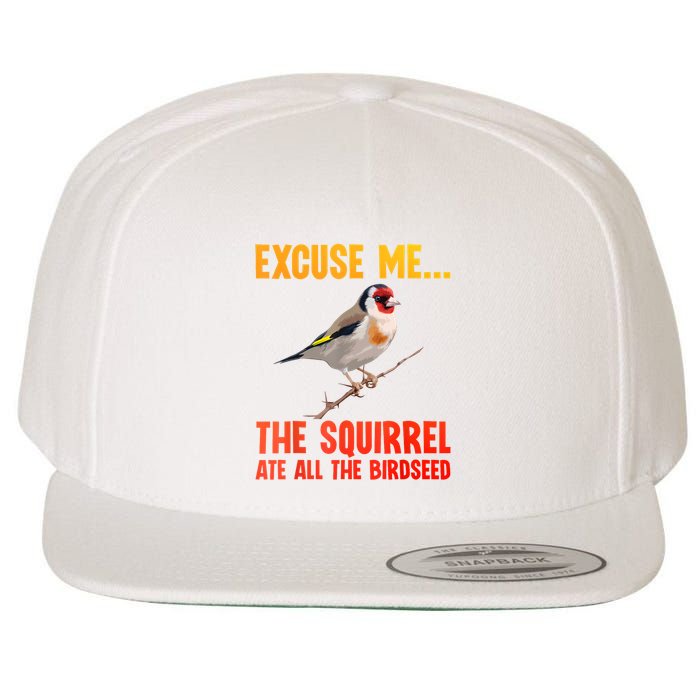 Bird Art For Women Bird Watching Birding Birdwatcher Wool Snapback Cap