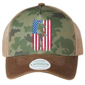 Baseball American Flag Sport Legacy Tie Dye Trucker Hat