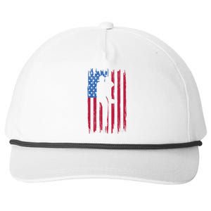 Baseball American Flag Sport Snapback Five-Panel Rope Hat