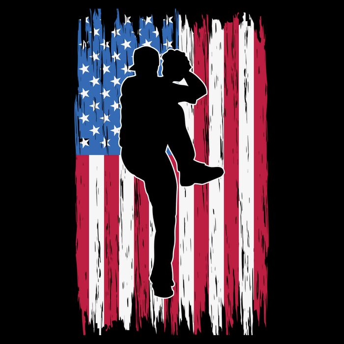 Baseball American Flag Sport Flatbill Hat