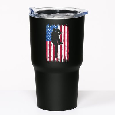 Baseball American Flag Sport Tumbler