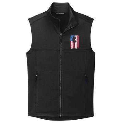 Baseball American Flag Sport Collective Smooth Fleece Vest