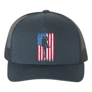 Baseball American Flag Sport Yupoong Adult 5-Panel Trucker Hat