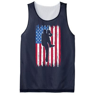 Baseball American Flag Sport Mesh Reversible Basketball Jersey Tank