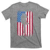 Baseball American Flag Sport T-Shirt