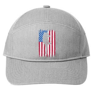 Baseball American Flag Sport 7-Panel Snapback Hat