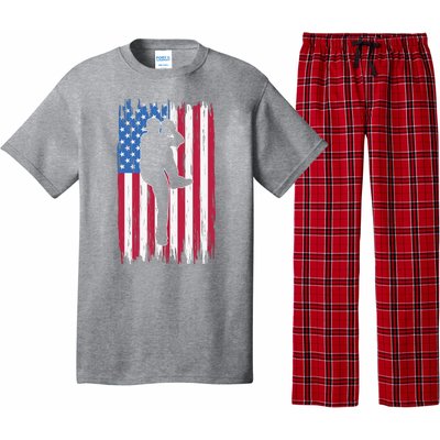 Baseball American Flag Sport Pajama Set