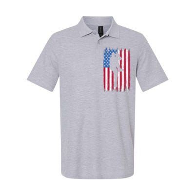 Baseball American Flag Sport Softstyle Adult Sport Polo