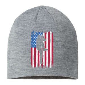 Baseball American Flag Sport Sustainable Beanie