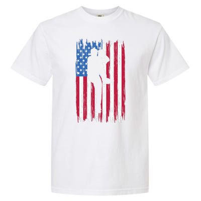 Baseball American Flag Sport Garment-Dyed Heavyweight T-Shirt