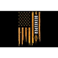 Beekeeping American Flag Honeycomb Honey Bees Beekeeper Bumper Sticker