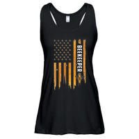 Beekeeping American Flag Honeycomb Honey Bees Beekeeper Ladies Essential Flowy Tank