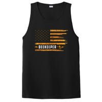 Beekeeping American Flag Honeycomb Honey Bees Beekeeper PosiCharge Competitor Tank