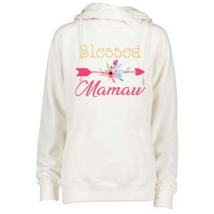 Blessed Arrow Flower Mom Mamaw Grandmom Happy MotherS Day Funny Gift Womens Funnel Neck Pullover Hood