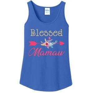 Blessed Arrow Flower Mom Mamaw Grandmom Happy MotherS Day Funny Gift Ladies Essential Tank