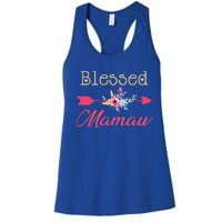 Blessed Arrow Flower Mom Mamaw Grandmom Happy MotherS Day Funny Gift Women's Racerback Tank