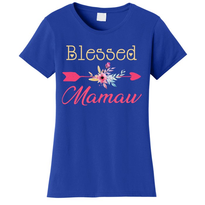 Blessed Arrow Flower Mom Mamaw Grandmom Happy MotherS Day Funny Gift Women's T-Shirt