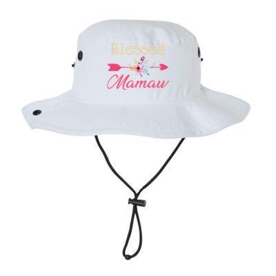 Blessed Arrow Flower Mom Mamaw Grandmom Happy MotherS Day Funny Gift Legacy Cool Fit Booney Bucket Hat