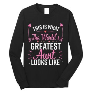 Best Aunt Future Aunt Aunt To Be Auntie Long Sleeve Shirt