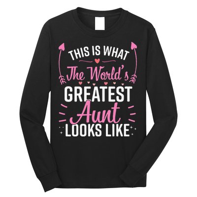Best Aunt Future Aunt Aunt To Be Auntie Long Sleeve Shirt