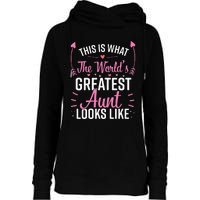 Best Aunt Future Aunt Aunt To Be Auntie Womens Funnel Neck Pullover Hood