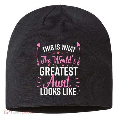 Best Aunt Future Aunt Aunt To Be Auntie Sustainable Beanie