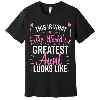 Best Aunt Future Aunt Aunt To Be Auntie Premium T-Shirt
