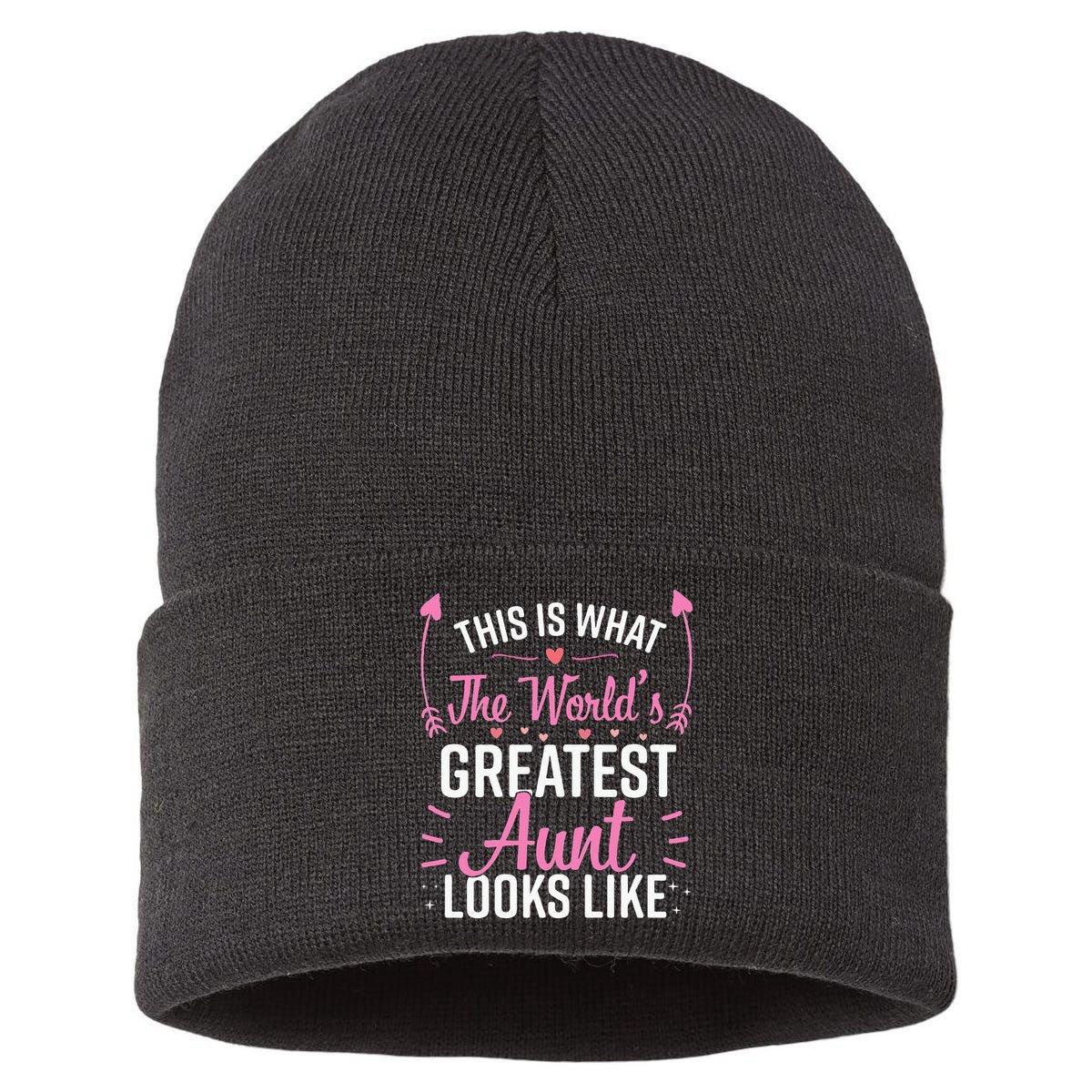 Best Aunt Future Aunt Aunt To Be Auntie Sustainable Knit Beanie