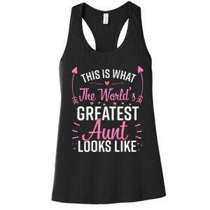 Best Aunt Future Aunt Aunt To Be Auntie Women's Racerback Tank