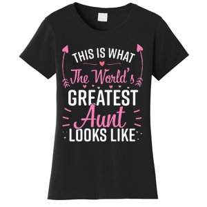 Best Aunt Future Aunt Aunt To Be Auntie Women's T-Shirt