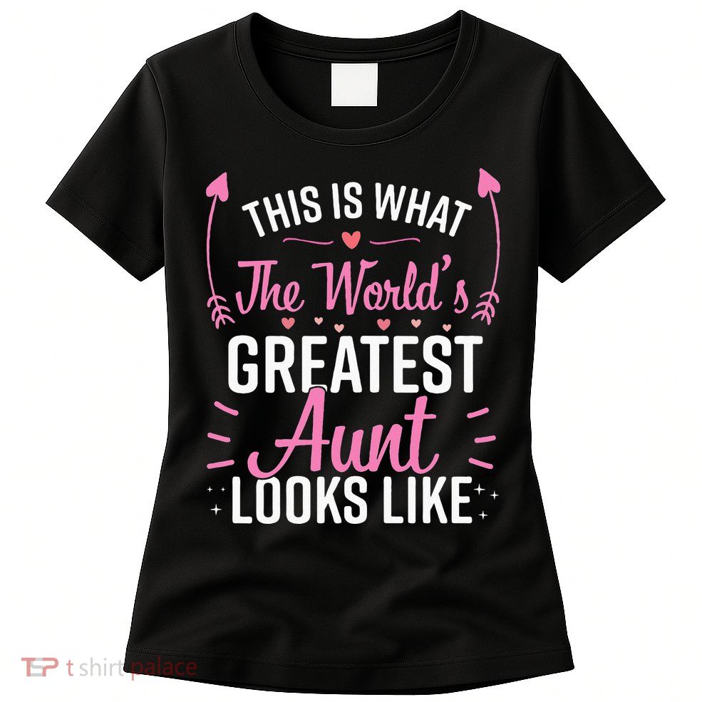 Best Aunt Future Aunt Aunt To Be Auntie Womens T-Shirt