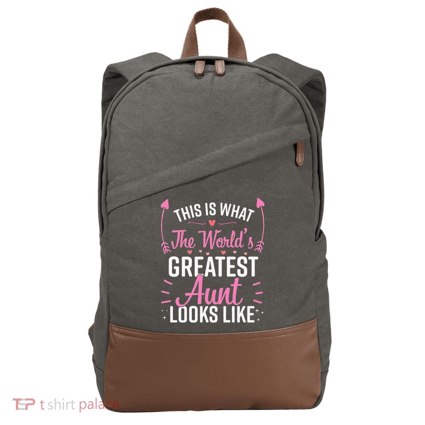 Best Aunt Future Aunt Aunt To Be Auntie Cotton Canvas Backpack