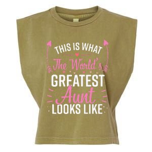 Best Aunt Future Aunt Aunt To Be Auntie Garment-Dyed Women's Muscle Tee