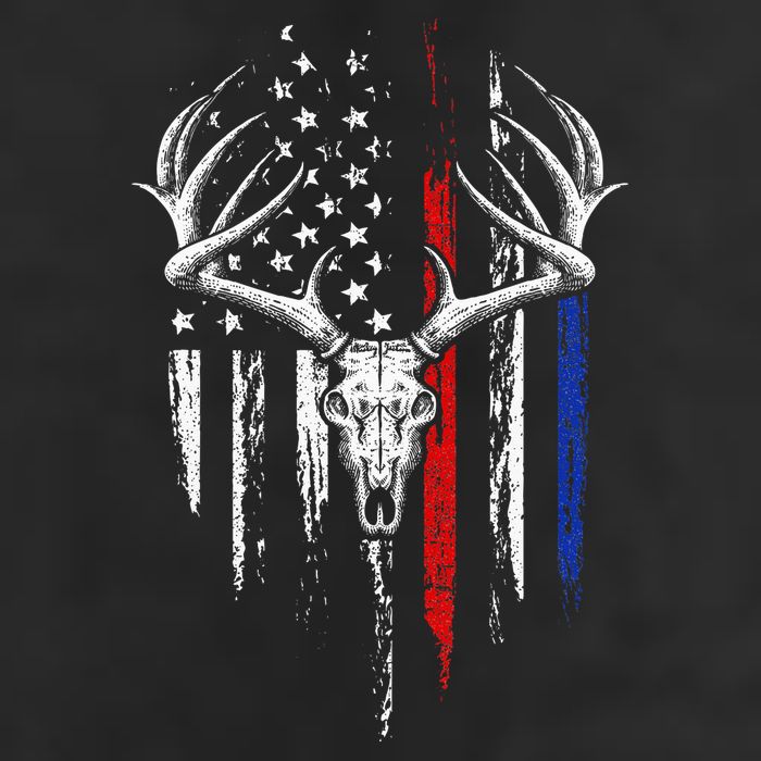 Bowhunting American Flag USA Bow Whitetail Deer Hunter Gift Beanie