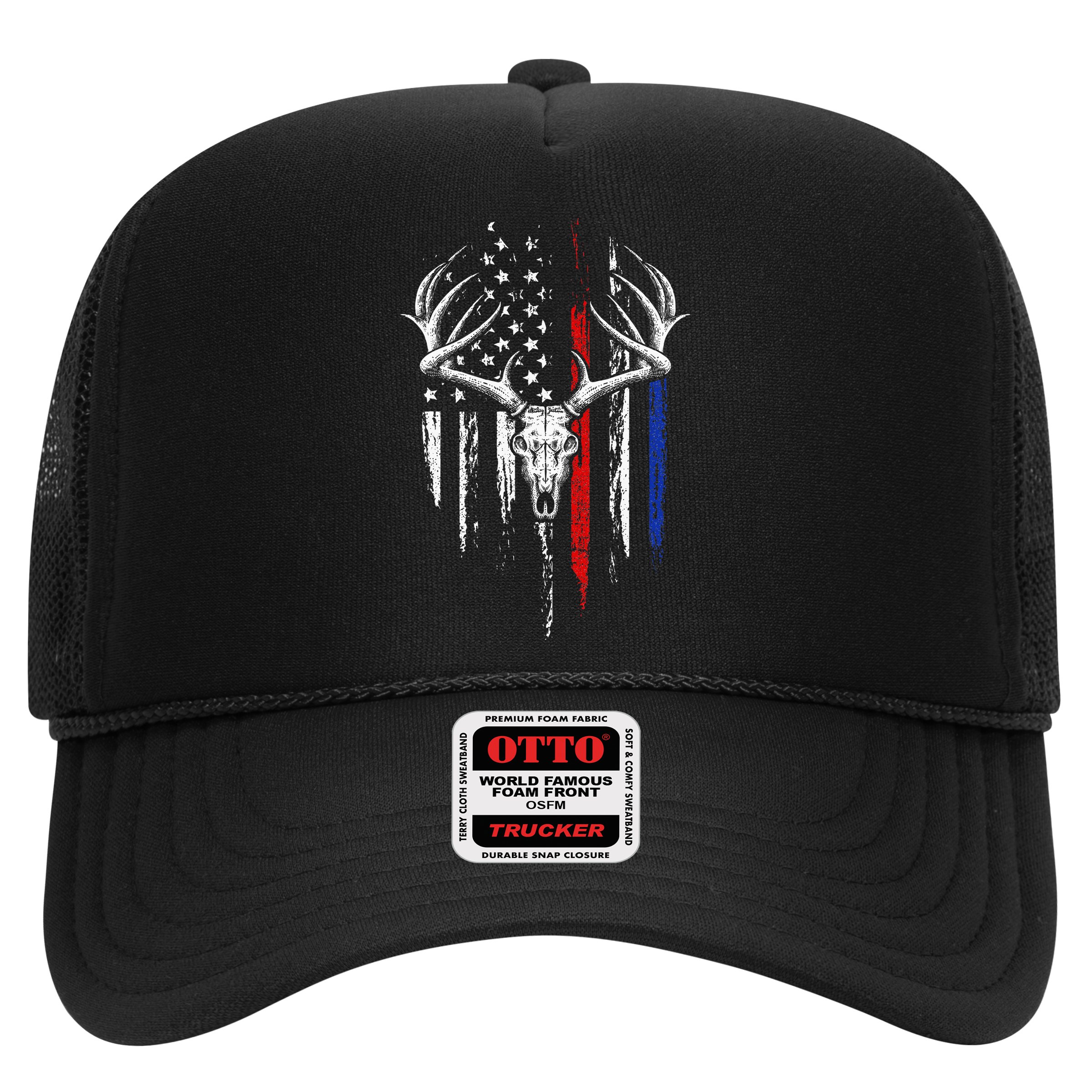 Bowhunting American Flag USA Bow Whitetail Deer Hunter Gift Hat