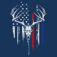 Bowhunting American Flag USA Bow Whitetail Deer Hunter Gift Infant Baby Jersey Bodysuit