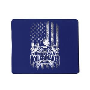 Boilermaker American Flag Skull And Tools Mousepad