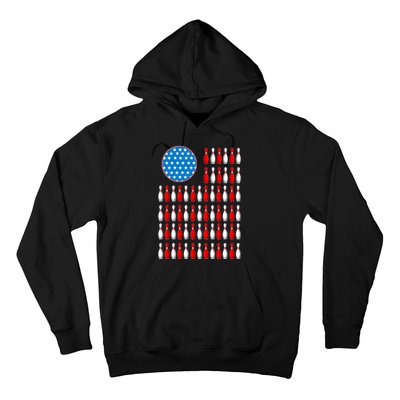 Bowling American Flag Hoodie