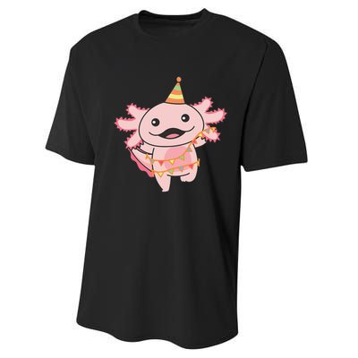 Birthday Axolotl For A Birthday Axolotl Performance Sprint T-Shirt